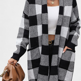 Lovella Cardigan De Cuadros Chic Colección Privada Selecta