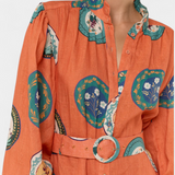 Sibley Vestido Maxi de Lino Premium con Estampa Exclusiva
