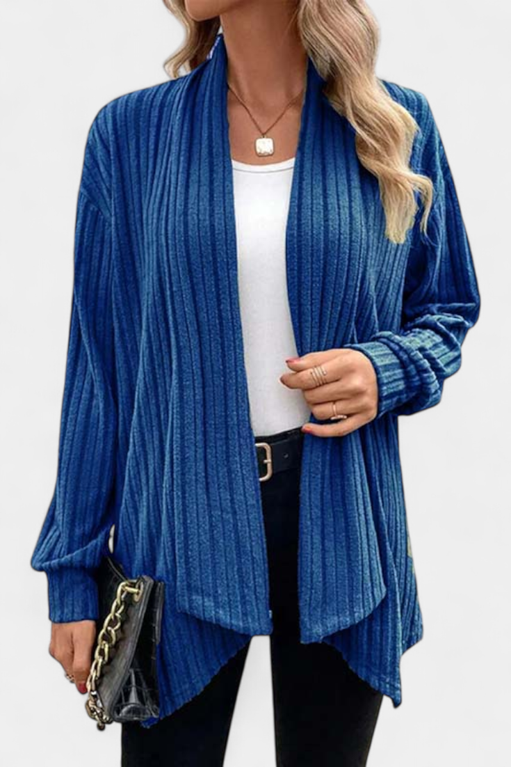 Sansel Cárdigan Casual Capucha Bolsillos Canalé Exclusiva