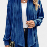 Sansel Cárdigan Casual Capucha Bolsillos Canalé Exclusiva