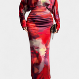 Eulalie Vestido Colección Murciélago Mangas Cuello En V