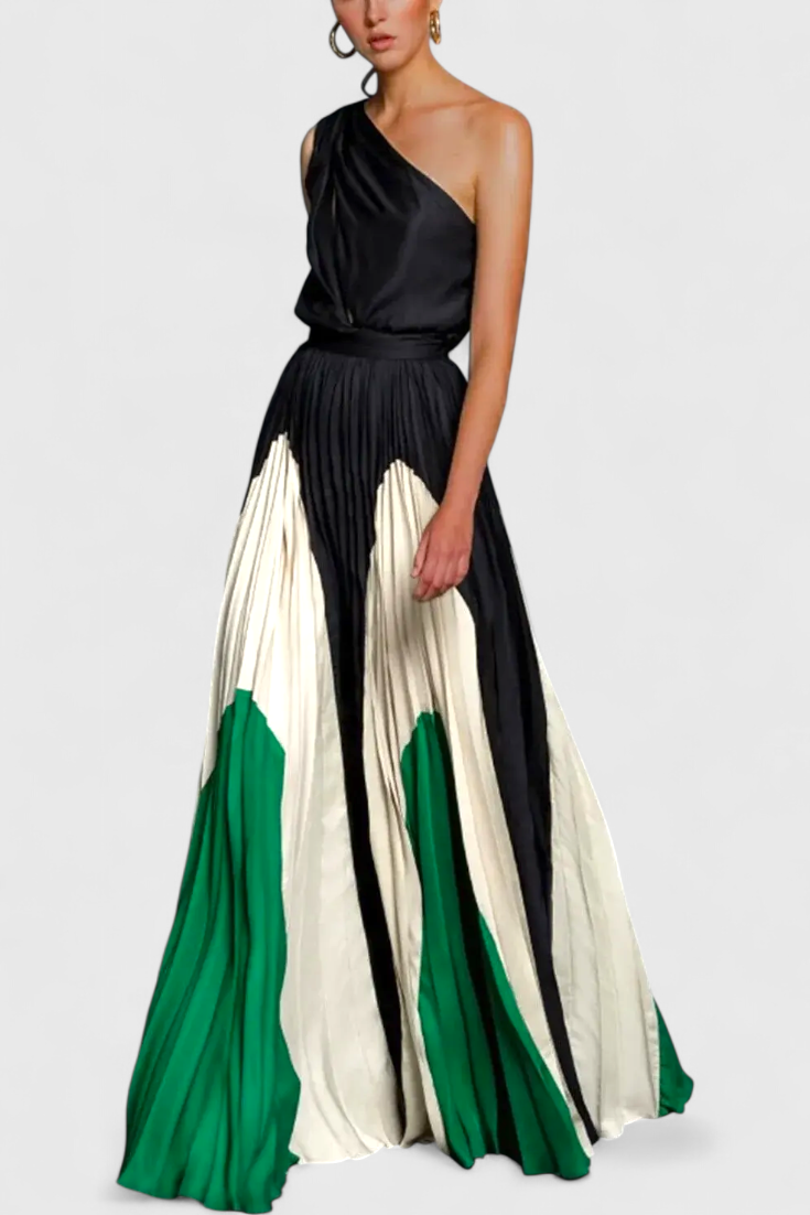 Antía Vestido Maxi Off Shoulder Estampado Exclusiva
