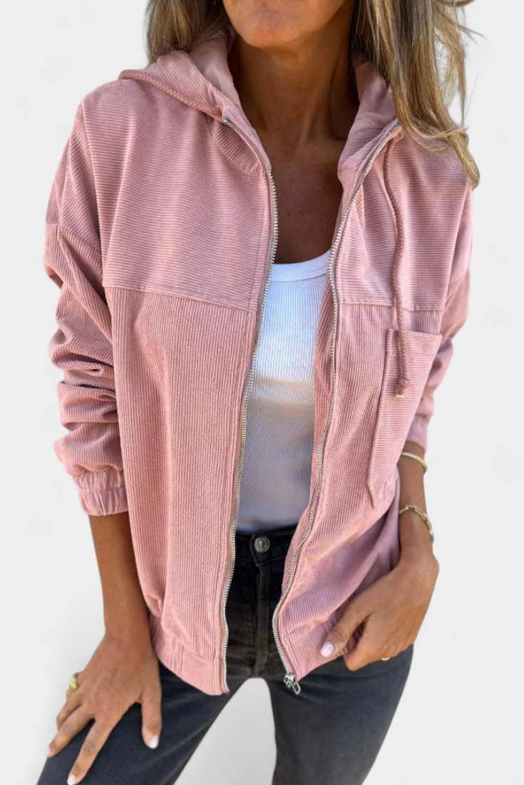Lorca Chaqueta de Corduroy con Capucha Exclusiva Elegante