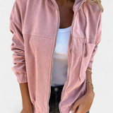 Lorca Chaqueta de Corduroy con Capucha Exclusiva Elegante