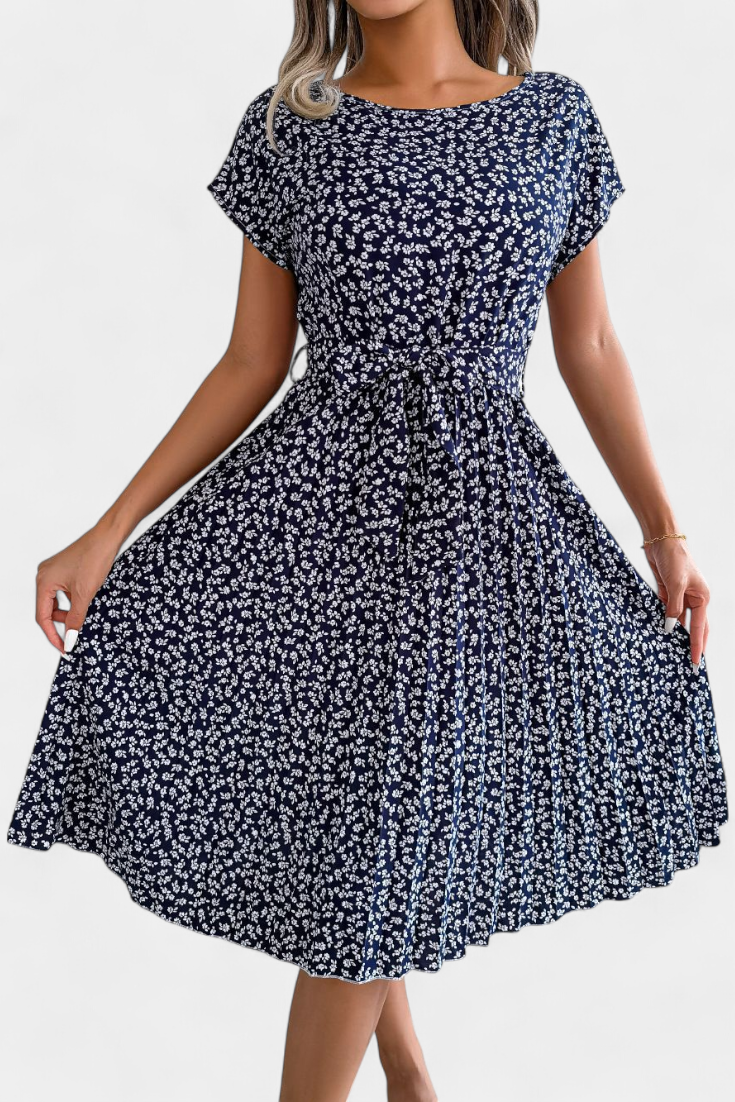 Galilea Vestido Midi Colección Floral Exclusivo Elegante