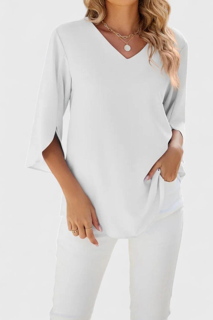 Tabitha Blusa Colección Sofisticada Tejido Suave Fresco