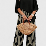 Aleida Conjunto Asimétrico Top Pantalón Estampado Colección