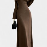 Adia Vestido Largo Ajustado Un Solo Hombro Exclusiva Colección