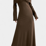 Adia Vestido Largo Ajustado Un Solo Hombro Exclusiva Colección