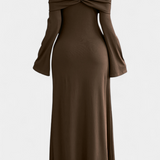 Adia Vestido Largo Ajustado Un Solo Hombro Exclusiva Colección
