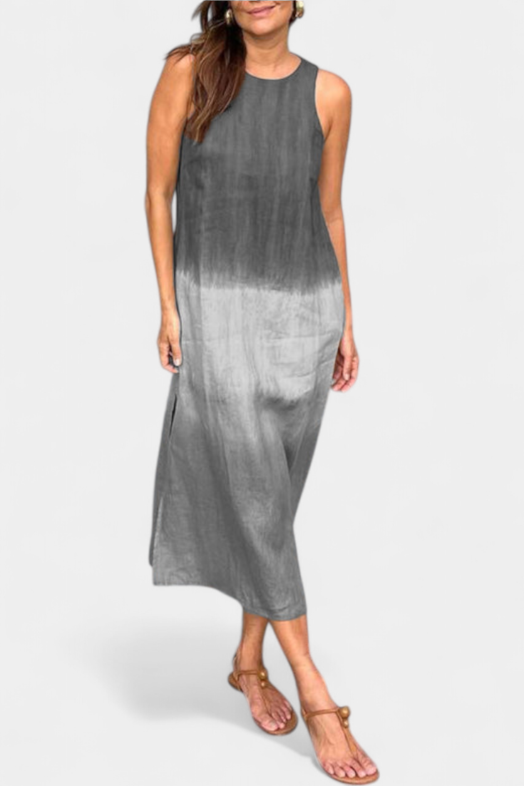 Taerra Vestido Sin Mangas Edición Tie Dye Degradé Exclusivo