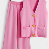 Jacey Conjunto de Punto Chaleco y Pantalón Edición Exclusiva
