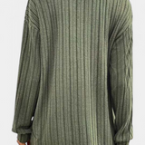 Sansel Cárdigan Casual Capucha Bolsillos Canalé Exclusiva