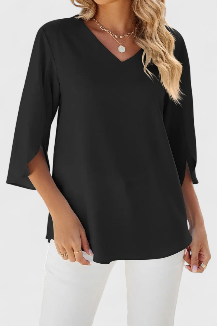 Tabitha Blusa Colección Sofisticada Tejido Suave Fresco