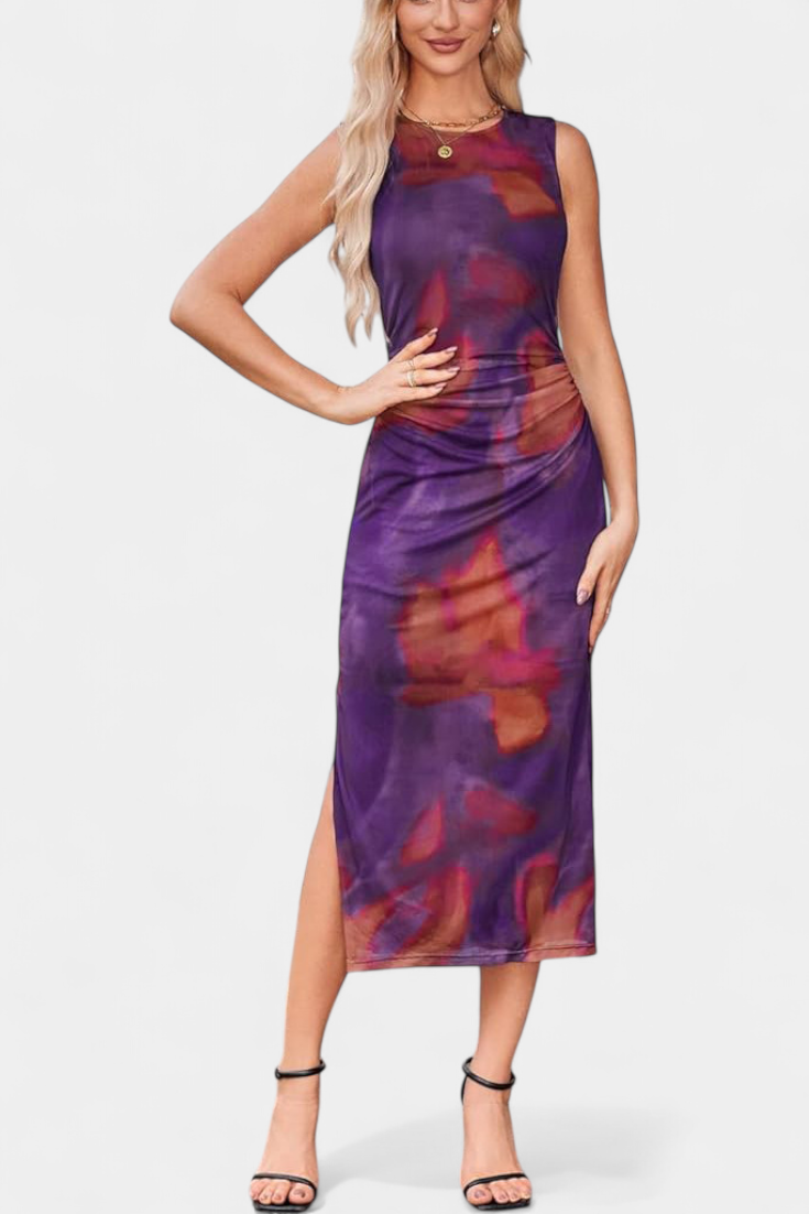 Helaia Vestido Largo Estampado Digital Exclusivo Limitado