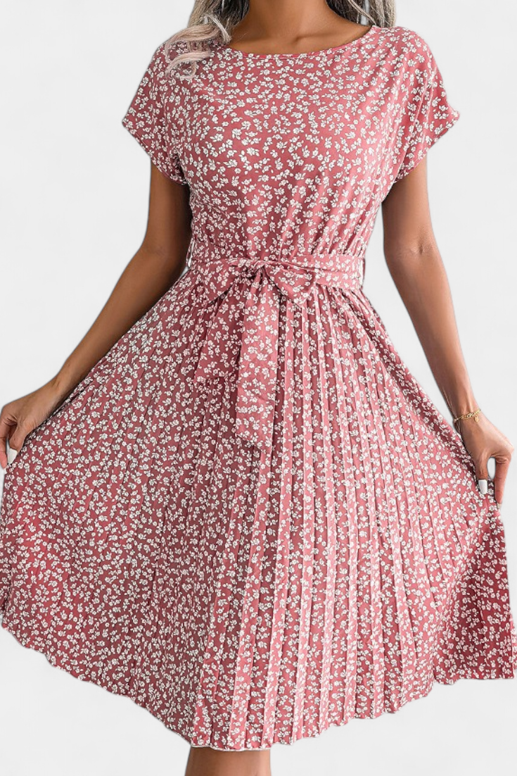 Galilea Vestido Midi Colección Floral Exclusivo Elegante