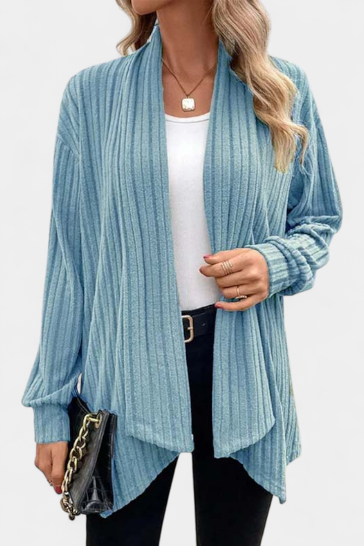 Sansel Cárdigan Casual Capucha Bolsillos Canalé Exclusiva