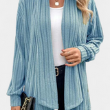 Sansel Cárdigan Casual Capucha Bolsillos Canalé Exclusiva