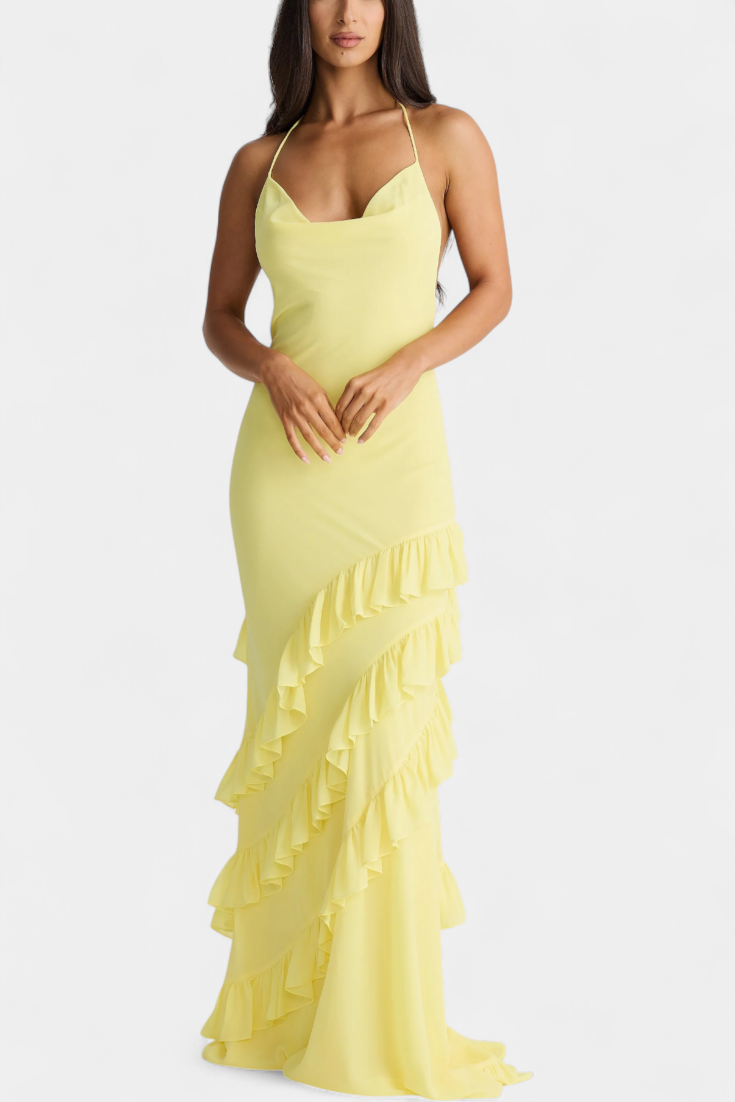Padeline Vestido Maxi Colección Exclusiva Espalda Abierta
