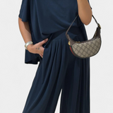 Trista Conjunto Recto De Top Y Pantalón Ancho Modal Privado