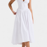 Margie Vestido Midi Estampado Floral Romántico Exclusivo