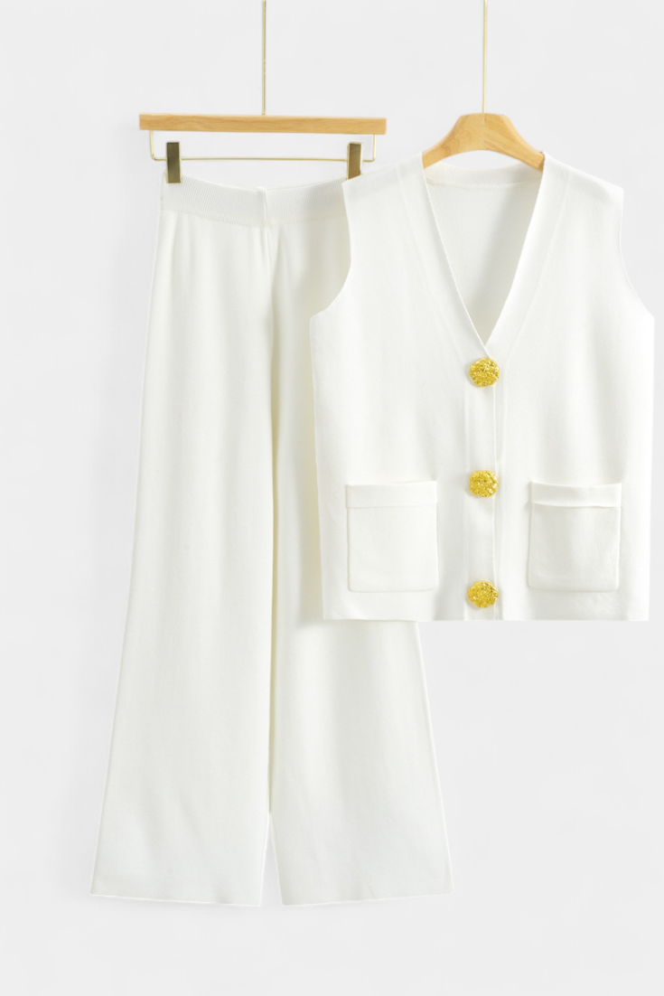 Jacey Conjunto de Punto Chaleco y Pantalón Edición Exclusiva