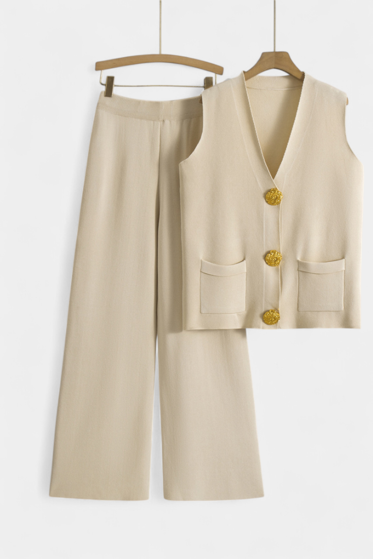 Jacey Conjunto de Punto Chaleco y Pantalón Edición Exclusiva