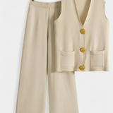 Jacey Conjunto de Punto Chaleco y Pantalón Edición Exclusiva