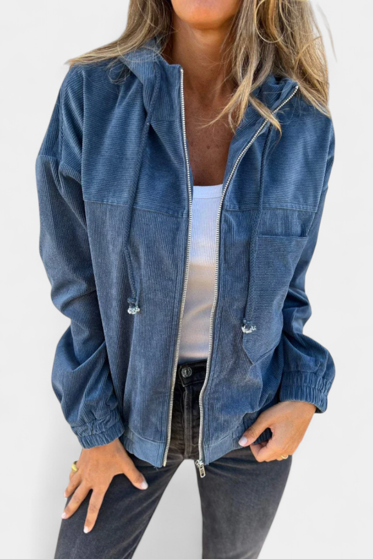 Lorca Chaqueta de Corduroy con Capucha Exclusiva Elegante