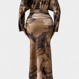 Eulalie Vestido Colección Murciélago Mangas Cuello En V