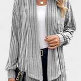 Sansel Cárdigan Casual Capucha Bolsillos Canalé Exclusiva