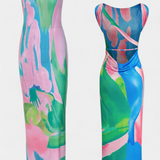 Luella Vestido Pastel Silueta Fluida Exclusiva Colección