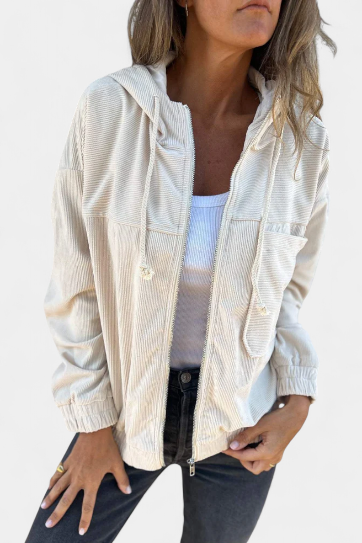 Lorca Chaqueta de Corduroy con Capucha Exclusiva Elegante