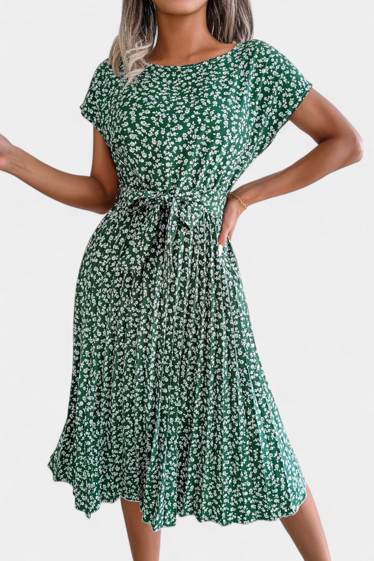 Galilea Vestido Midi Colección Floral Exclusivo Elegante