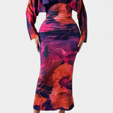 Eulalie Vestido Colección Murciélago Mangas Cuello En V