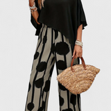 Aleida Conjunto Asimétrico Top Pantalón Estampado Colección