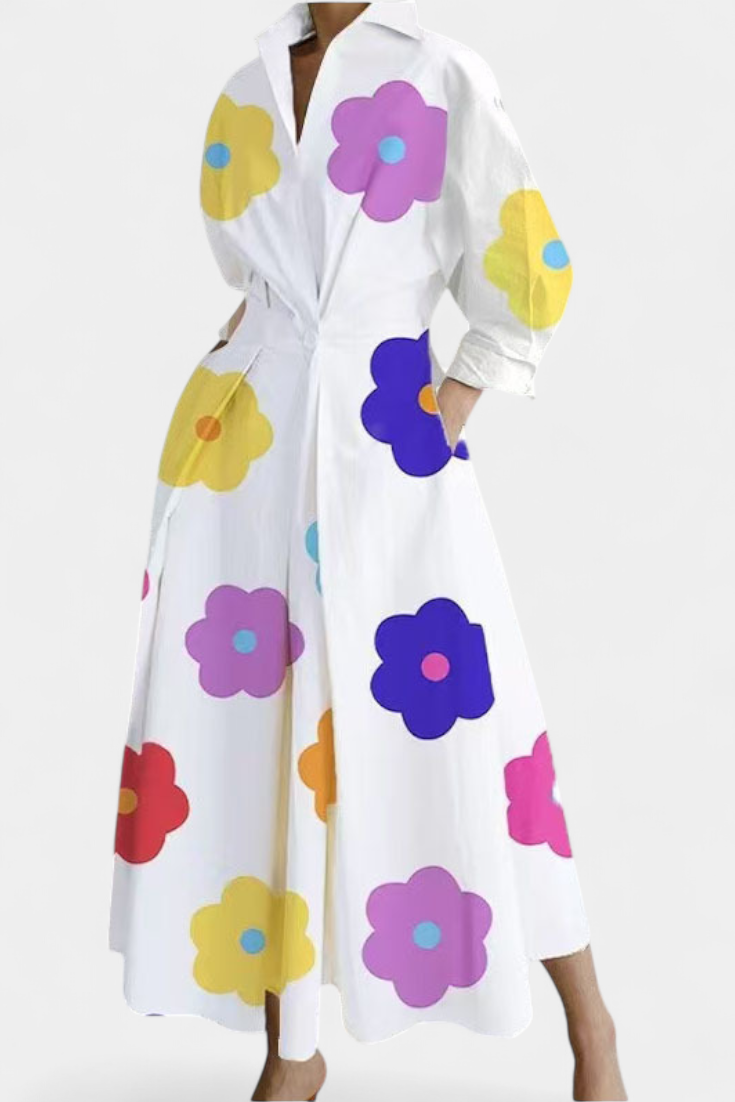 Miriam Vestido Maxi Manga Larga Tejido Premium Limitada