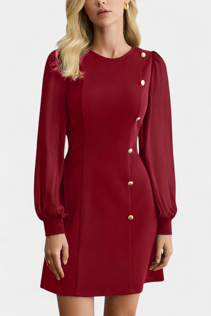 Jacequeline Vestido Cuello Redondo Colección Exclusiva