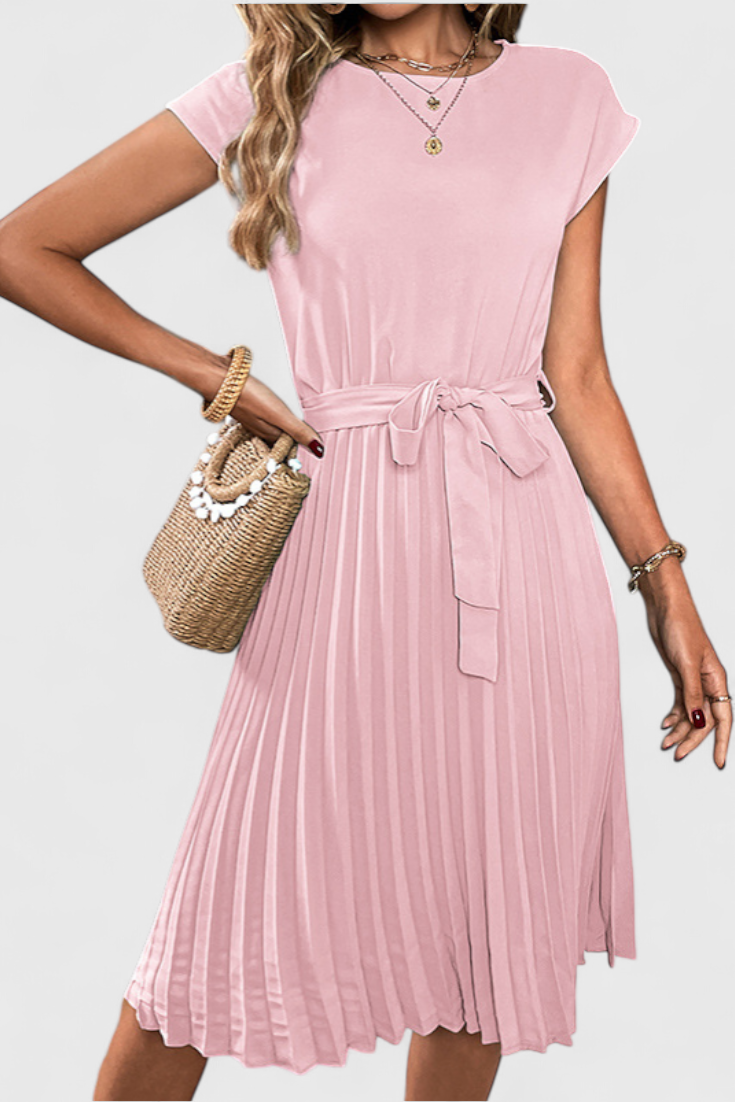 Luxie Vestido Midi Elegante Tejido Ligero Edición Limitada