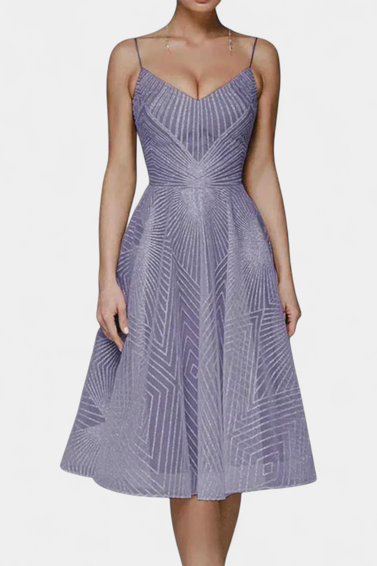 Everleigh Vestido Largo Bordados Corte A Exclusivo