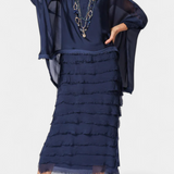 Rosaria Vestido Midi Con Corsé Y Volantes Exclusivo