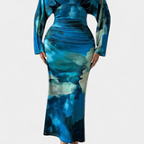 Eulalie Vestido Colección Murciélago Mangas Cuello En V