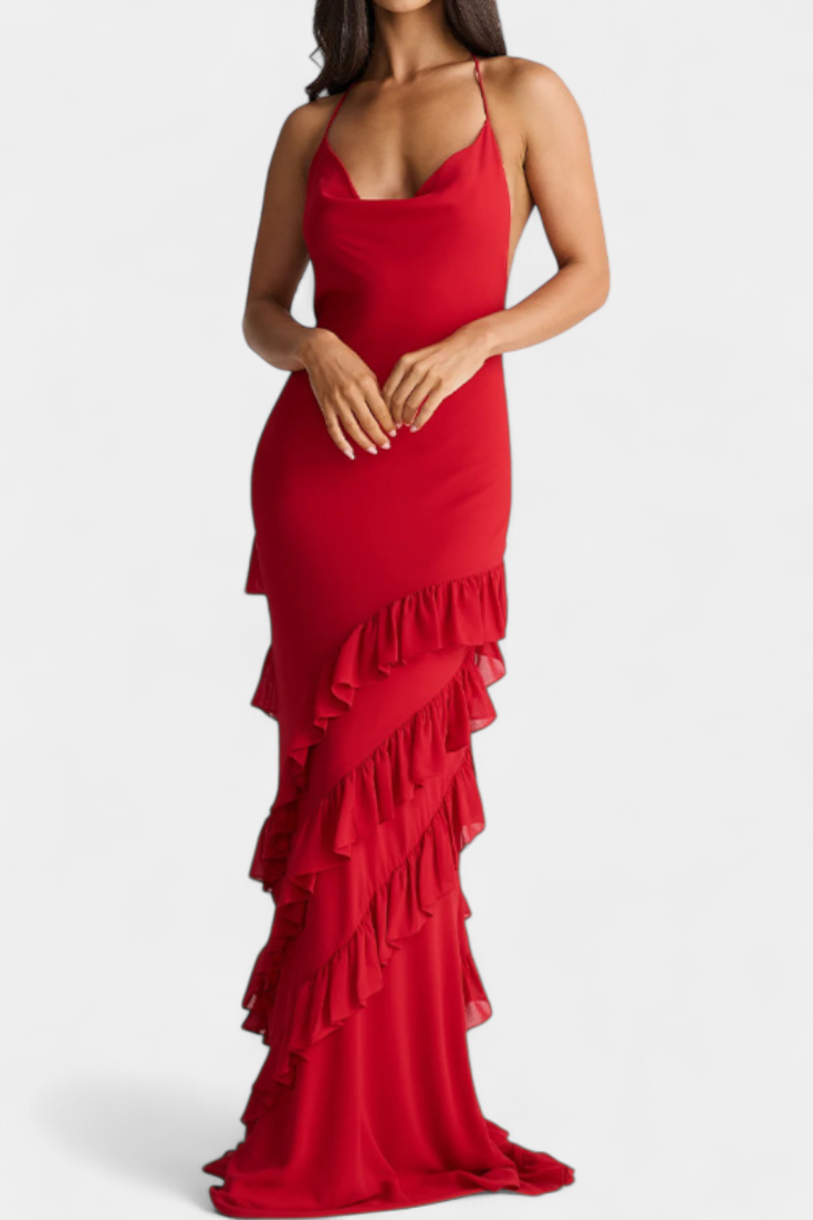 Padeline Vestido Maxi Colección Exclusiva Espalda Abierta
