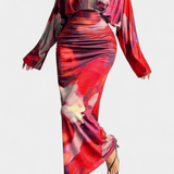 Eulalie Vestido Colección Murciélago Mangas Cuello En V