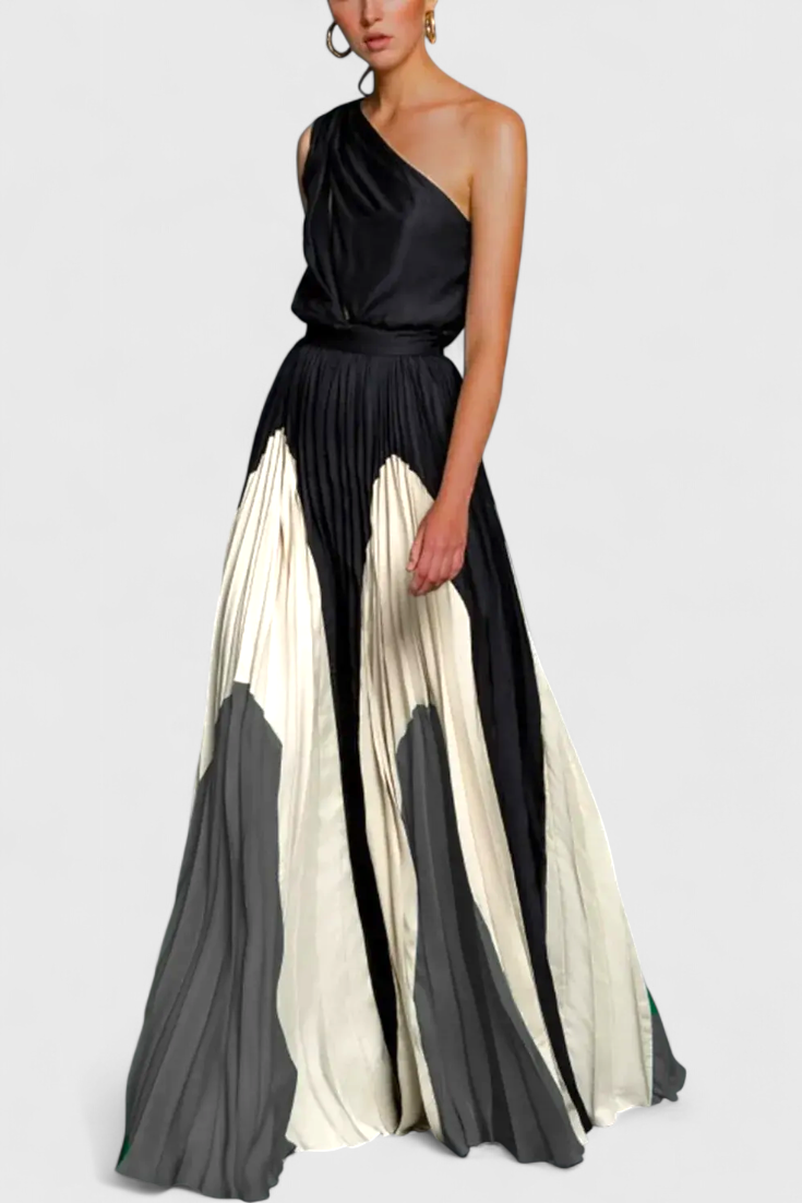 Antía Vestido Maxi Off Shoulder Estampado Exclusiva