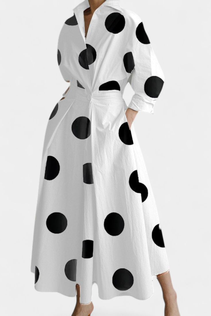 Miriam Vestido Maxi Manga Larga Tejido Premium Limitada