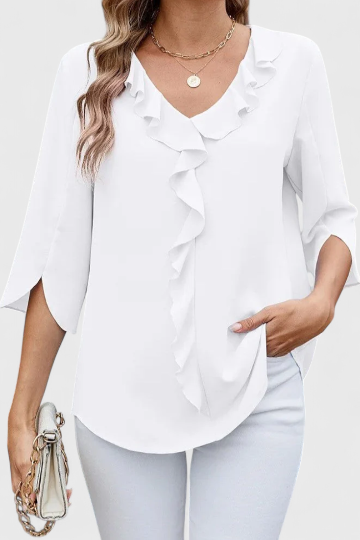 Annemiek Blusa Corte Suelto Tejido Suave Colección Premium