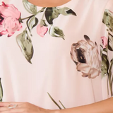 Tameka Vestido Gasa Fluida Pétalos Colección Privada