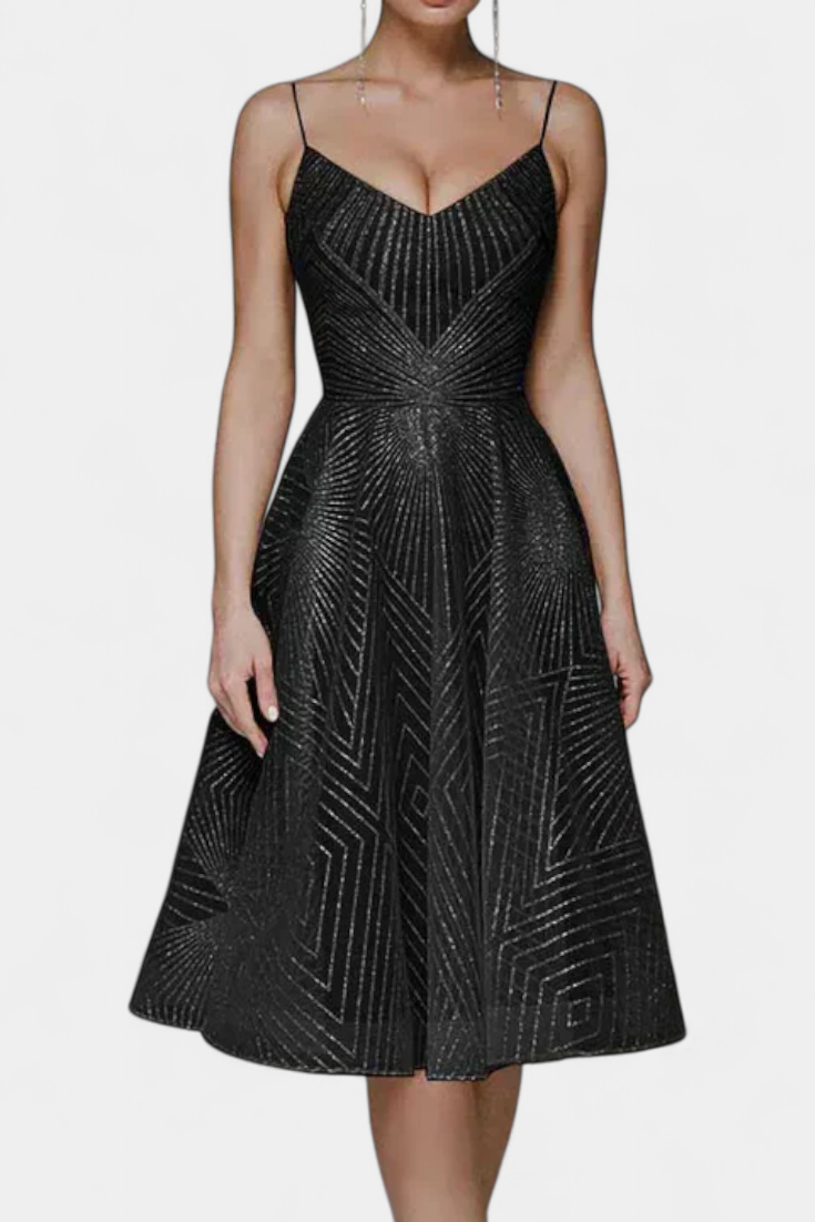 Everleigh Vestido Largo Bordados Corte A Exclusivo