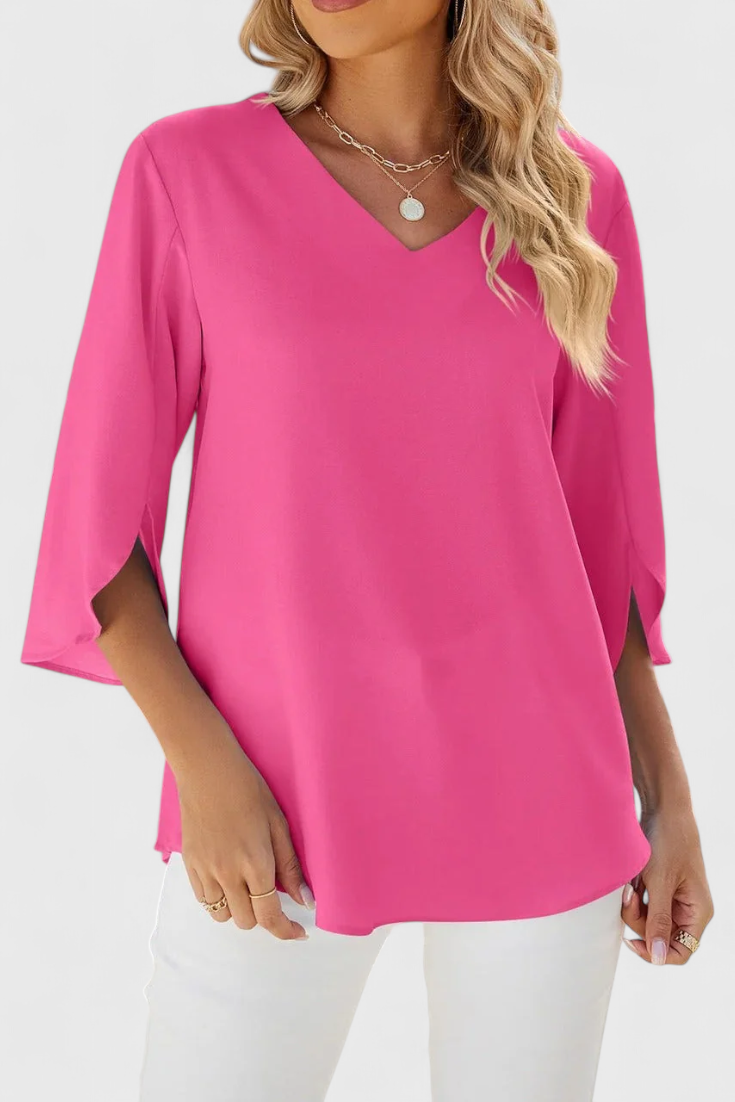 Tabitha Blusa Colección Sofisticada Tejido Suave Fresco